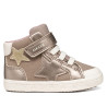 Botines Geox Gisli Girl beige metalizado con velcro