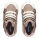 Botines Geox Gisli Girl beige metalizado con velcro - Querol online