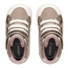 Botines Geox Gisli Girl beige metalizado con velcro