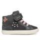 Botines Geox Gisli Girl gris oscuro con velcro - Querol online