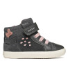 Botines Geox Gisli Girl gris oscuro con velcro