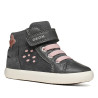 Botines Geox Gisli Girl gris oscuro con velcro