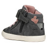 Botines Geox Gisli Girl gris oscuro con velcro