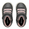 Botines Geox Gisli Girl gris oscuro con velcro