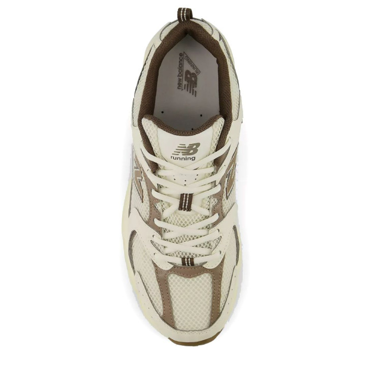Sabatilles New Balance 530 unisex beix i marró amb amortiment ABZORB - Querol online
