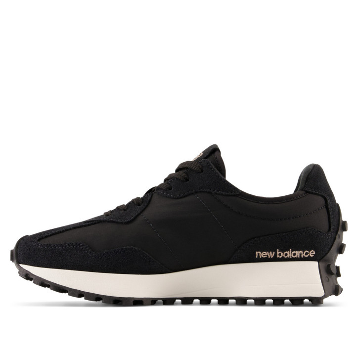 Zapatillas New Balance 327 de mujer negras con logo animal print - Querol online