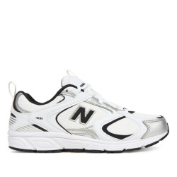 Sabatilles esportives New Balance 408 blanques i platejades amb detalls negres - Querol online