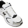 Zapatillas deportivas New Balance 408 blancas y plateadas con detalles negros
