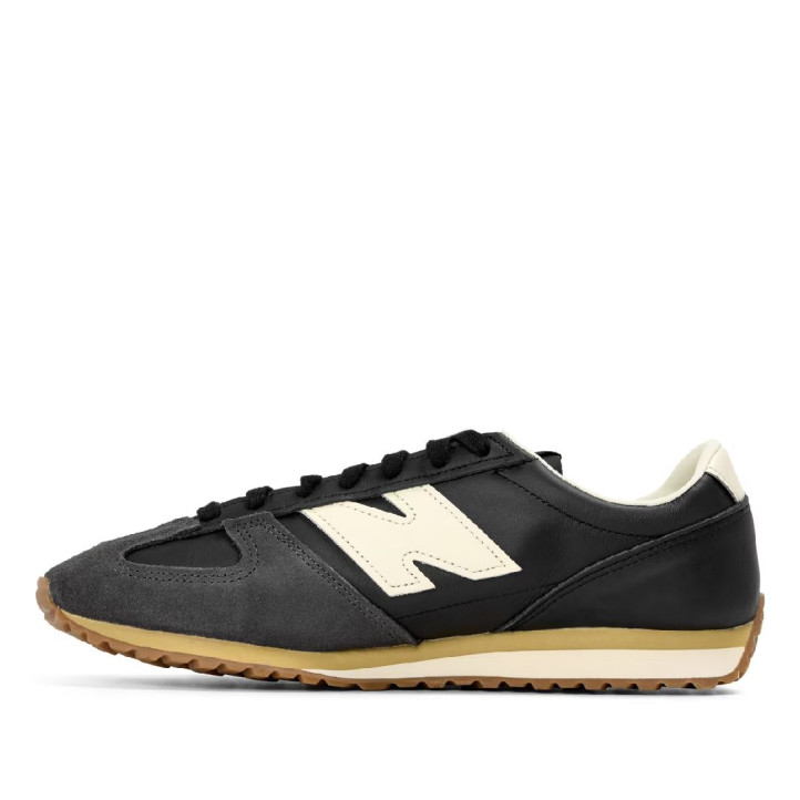 Sabatilles New Balance 471 de dona negres i grises amb detalls crema - Querol online
