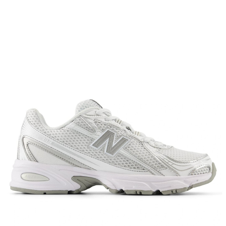 Zapatillas deportivas New Balance 740 unisex blancas y plateadas con amortiguación ABZORB - Querol online