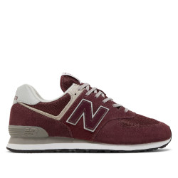 Sabatilles esportives New Balance 574 d'home granats amb detalls beix - Querol online