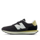 Zapatillas deportivas New Balance 237 de hombre negras con detalles blancos y dorados - Querol online