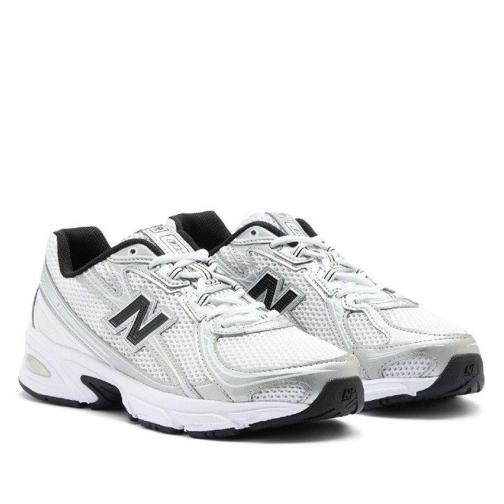 Zapatillas deportivas New Balance 740 de hombre blancas y plateadas con amortiguación ABZORB - Querol online