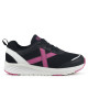 Zapatillas deporte Munich Fun Kid infantiles negras y fucsia lavables - Querol online