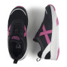 Zapatillas deporte Munich Fun Kid infantiles negras y fucsia lavables
