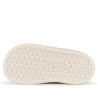 Zapatillas deporte Munich Mini Open infantiles beige con velcro y detalles fucsia
