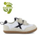 Zapatillas deporte Munich Baby Koda infantiles blancas y beige con doble velcro - Querol online