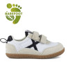 Zapatillas deporte Munich Baby Koda infantiles blancas y beige con doble velcro