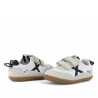 Sabatilles esport Munich Baby Koda infantils blanques i beix amb doble velcro