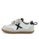 Zapatillas deporte Munich Baby Koda infantiles blancas y beige con doble velcro - Querol online