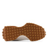 Sabatilles esportives New Balance 327 de dona beix amb logotip animal print i sola color caramel