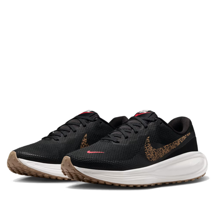 Sabatilles esportives Nike Revolution 8 de dona negres amb Swoosh animal print - Querol online