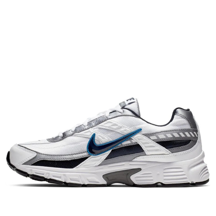 Zapatillas deportivas Nike Initiator de hombre blancas y plateadas con detalles azules - Querol online