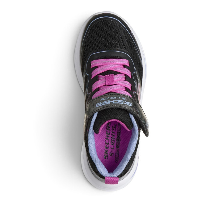 Sabatilles esport Skechers S-Lights Cosmic Glow 2.0 infantils negres multicolor amb llums - Querol online