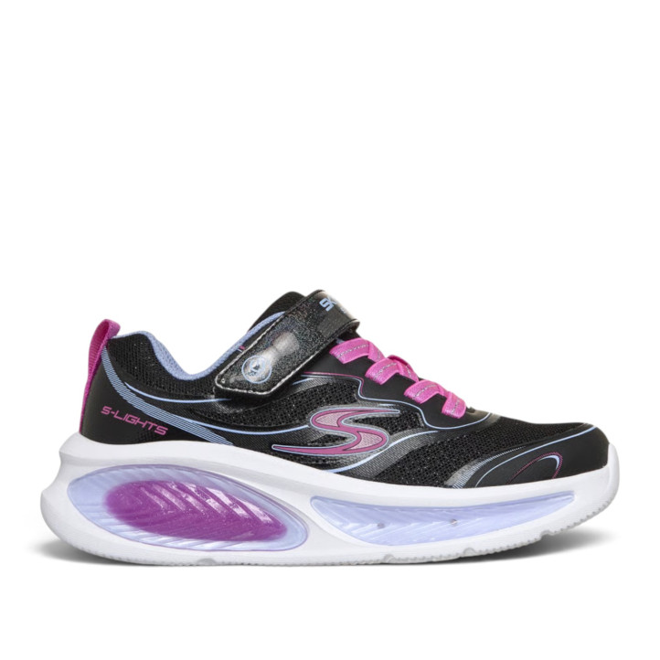 Sabatilles esport Skechers S-Lights Cosmic Glow 2.0 infantils negres multicolor amb llums - Querol online