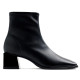 Botines tacón Gioseppo de mujer negros elásticos con tacón y punta cuadrada - Querol online