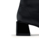 Botines tacón Gioseppo de mujer negros elásticos con tacón y punta cuadrada - Querol online
