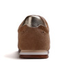 Zapatillas Gioseppo de mujer marrones de piel serraje con perforaciones