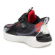 Zapatillas deporte Bull Boys T-Rex infantiles negras con dinosaurio y velcro - Querol online