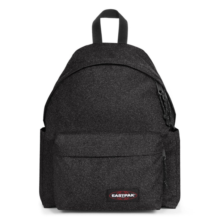 Mochila Eastpak Day Pak'r negra con acabado brillante y portabotellas - Querol online