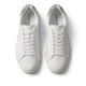 Sabatilles Calvin Klein de dona blanques de pell amb detall platejat - Querol online