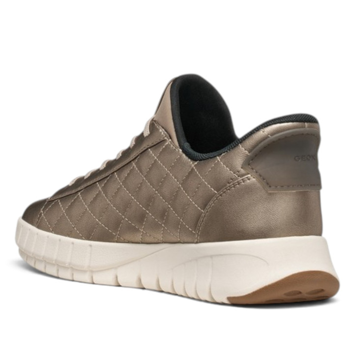 Zapatillas Geox Flextride Plus de mujer doradas con acabado acolchado - Querol online