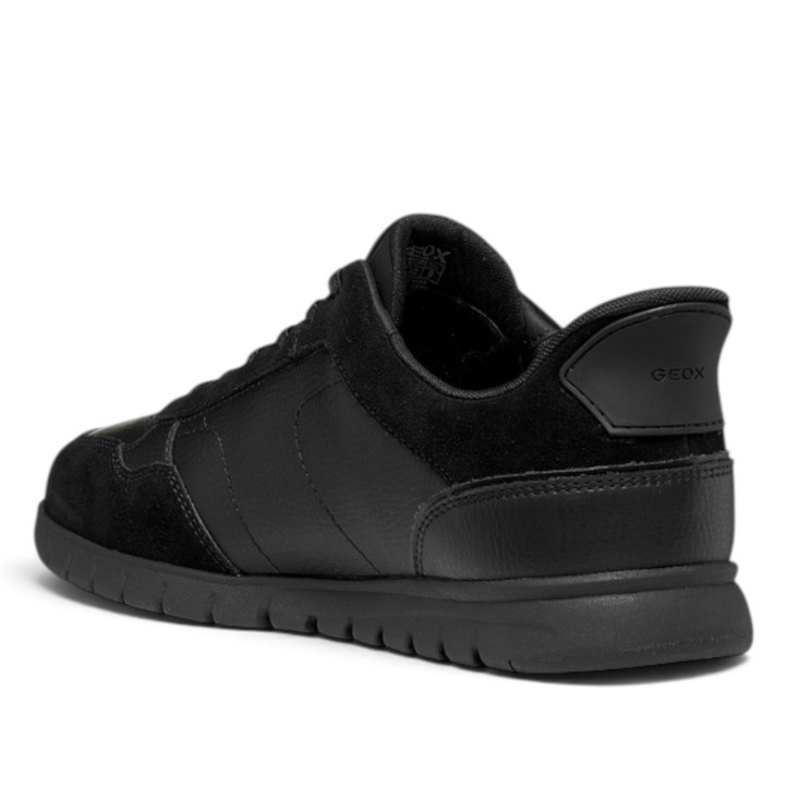 Sabates sport Geox Flextride Zero Plus d'home negres de pell i ant - Querol online