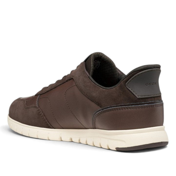 Sabates sport Geox Flextride Zero Plus d'home marrons de pell i ant - Querol online
