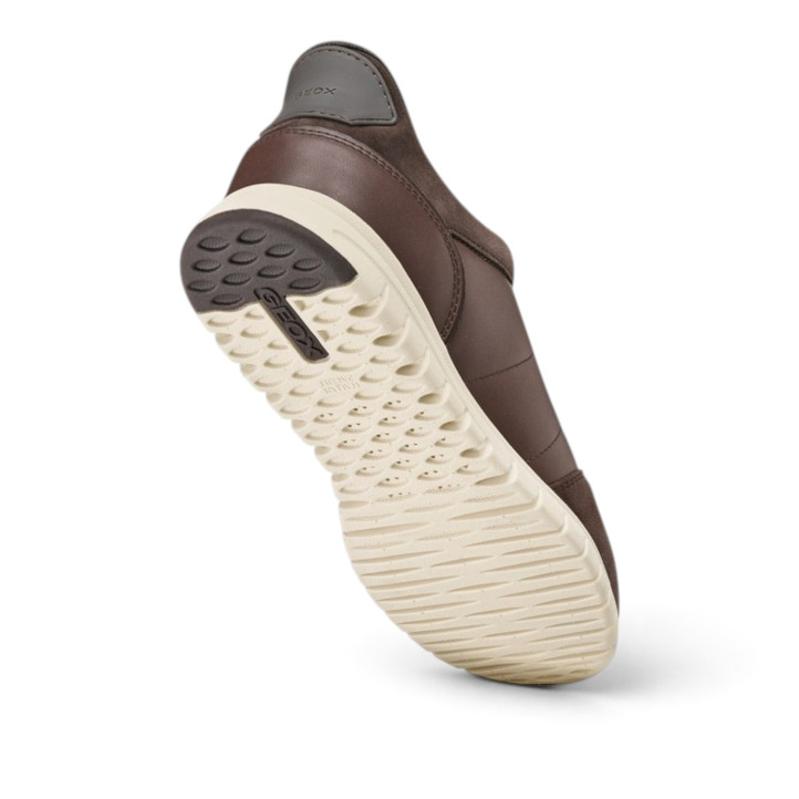 Sabates sport Geox Flextride Zero Plus d'home marrons de pell i ant - Querol online
