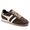 Zapatillas deportivas Gola Sprinter Suede de mujer marrones con detalles blancos
