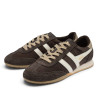 Zapatillas deportivas Gola Sprinter Suede de mujer marrones con detalles blancos