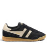 Zapatillas deportivas Gola Tornado de mujer negras con detalles dorados