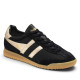 Zapatillas deportivas Gola Tornado de mujer negras con detalles dorados - Querol online