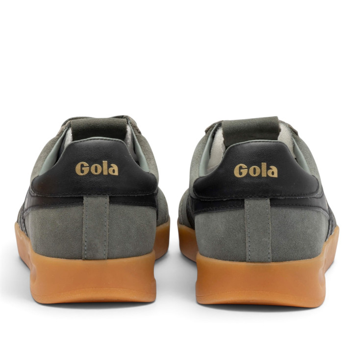 Sabatilles esportives Gola Cyclone d'home verdes d'ant amb detalls negres - Querol online