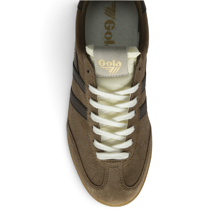 Sabatilles esportives Gola Cyclone d'home marrons d'ant amb sola color caramel - Querol online