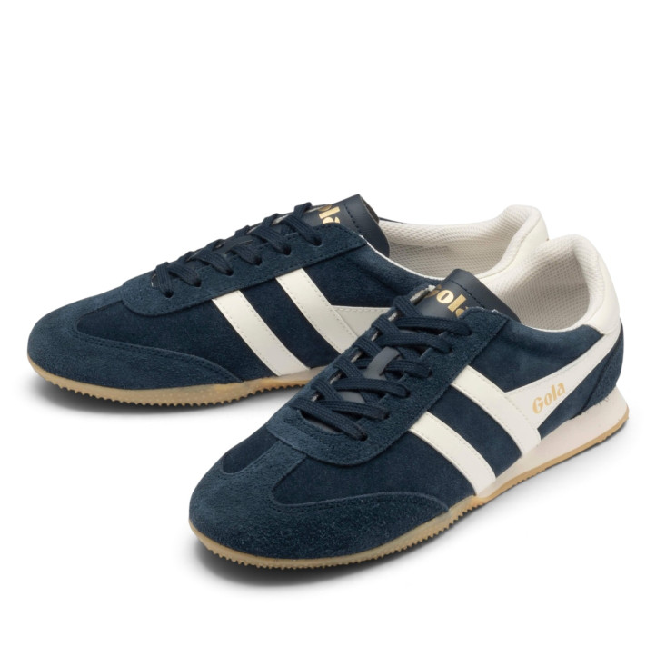 Zapatillas deportivas Gola Sprinter Suede de hombre azul marino con detalles blancos - Querol online