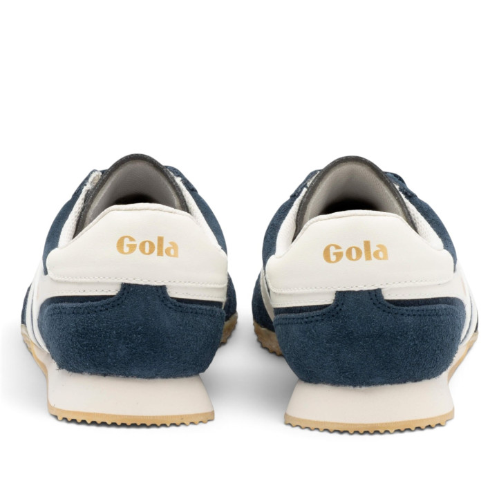 Sabatilles esportives Gola Sprinter Suede d'home blau marí amb detalls blancs - Querol online