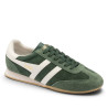 Sabatilles esportives Gola Sprinter Suede d'home verdes d'ant amb detalls blancs