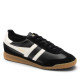 Sabatilles esportives Gola Tornado Leather d'home negres de pell amb detalls blancs - Querol online