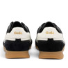 Sabatilles esportives Gola Tornado Leather d'home negres de pell amb detalls blancs